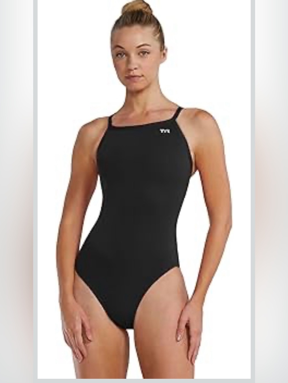 TYR Womens Polyester Durafast Elite Solid Diamondfit, Black, 32 1718/bb3-3
